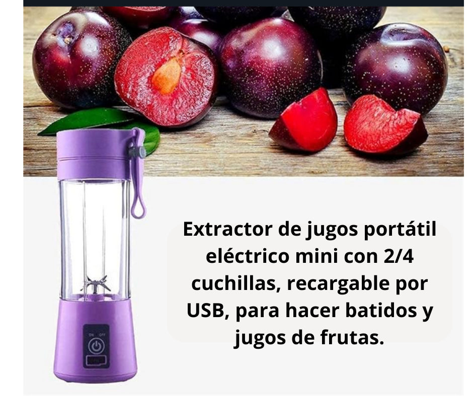 FUSION MAX: LICUADORA PORTÁTIL, RECARGABLE